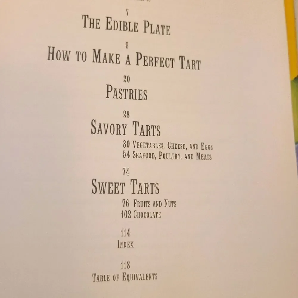Festive Tarts‎ Cookbook Sylvia Thompson Hardbound Sweet And Savory Recipes